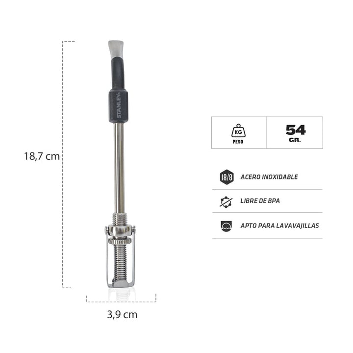 Bombilla Resorte Negro | Stanley