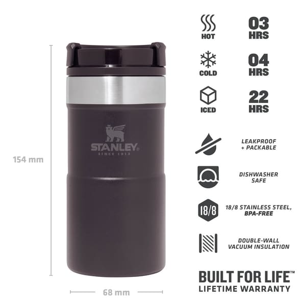 Mug Classic Neverleak 250 ml Negro | Stanley - MUGS