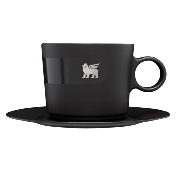 Taza Cappuccino Daybreak 192 ml Negro con platillo | Stanley